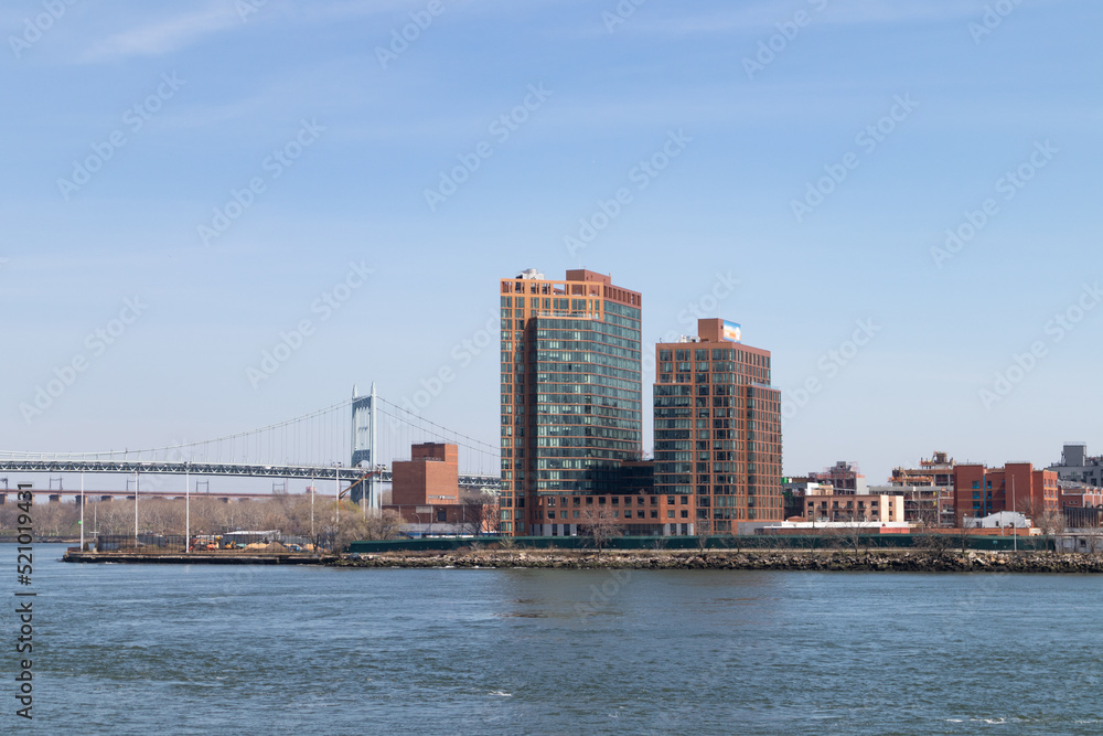 Skyline of Halletts Point along the East River in Astoria Queens New York Skyline of Halletts Point along the East River in Astoria Queens New York