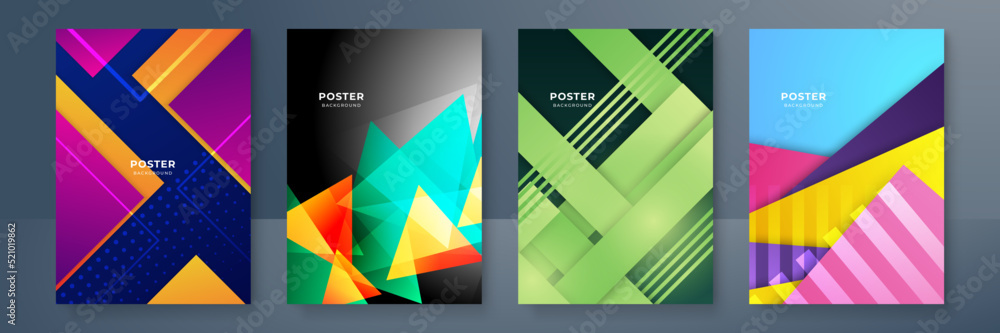 Abstract colourful trendy gradient flowing geometric pattern background texture for poster cover design. Minimal color gradient banner template. Modern vector wave shape for brochure and social media Abstract colourful trendy gradient flowing geometric pattern background texture for poster cover design. Minimal color gradient banner template. Modern vector wave shape for brochure and social media