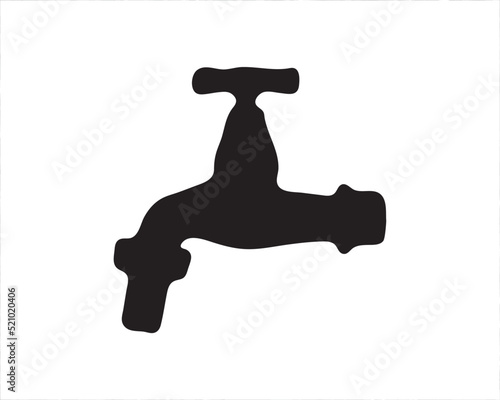 Water tap vector illustration