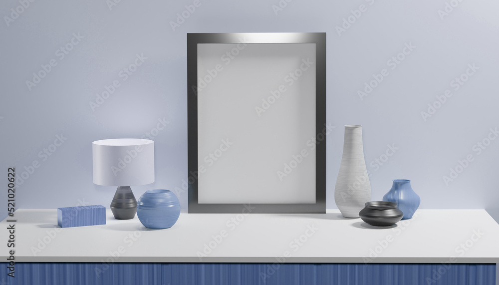 Mockup poster frame in minimalist modern interior background, 3d render. Empty poster frame in cozy interior. Frame mockup. Frame poster mockup in Boho style interior. 3d rendering, 3d illustration Mockup poster frame in minimalist modern interior background, 3d render. Empty poster frame in cozy interior. Frame mockup. Frame poster mockup in Boho style interior. 3d rendering, 3d illustration