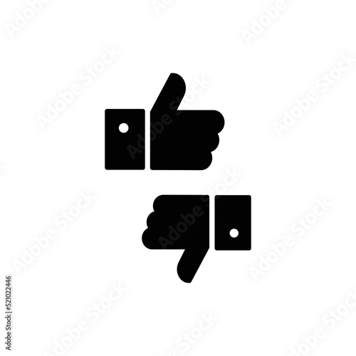 Like Icon Sign Vector Isolated on White Artboard 