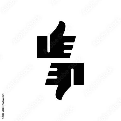 Like Icon Sign Vector Isolated on White Artboard 
