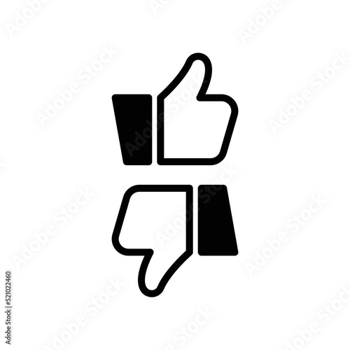 Like Icon Sign Vector Isolated on White Artboard 