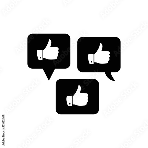 Like Icon Sign Vector Isolated on White Artboard 