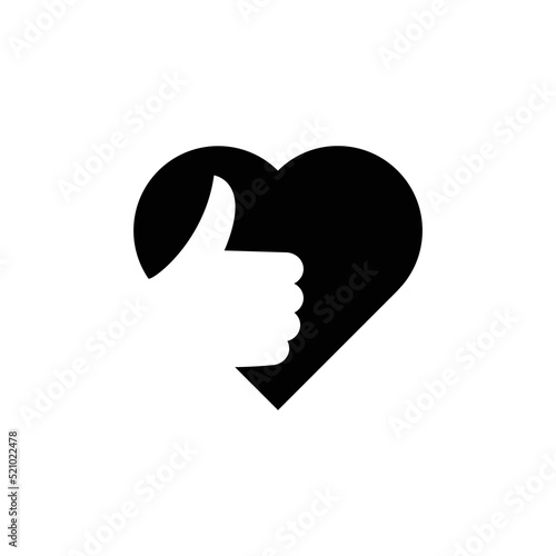 Like Icon Sign Vector Isolated on White Artboard 