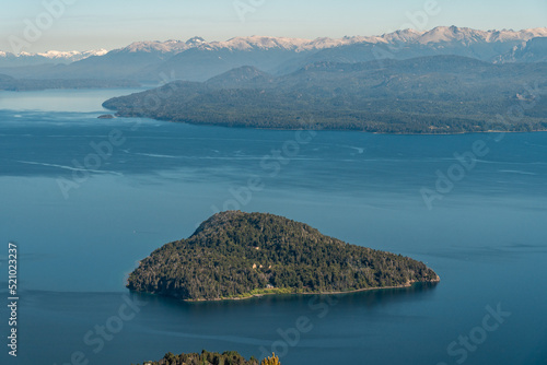 lake, waterfall, mountains, river, plants, pine trees
