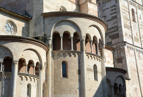 The Modena Cathedral is a masterpiece of the Romanesque style. It was built in the year 1099 by the architect Lanfranco on the site of the sepulcher of San Geminiano.