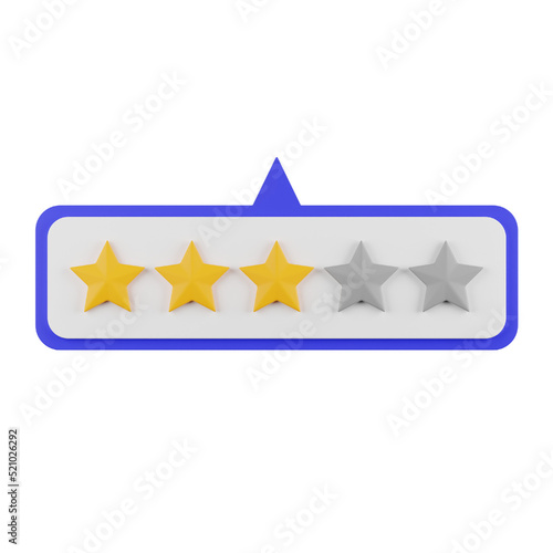 3 Star Rating of A Service