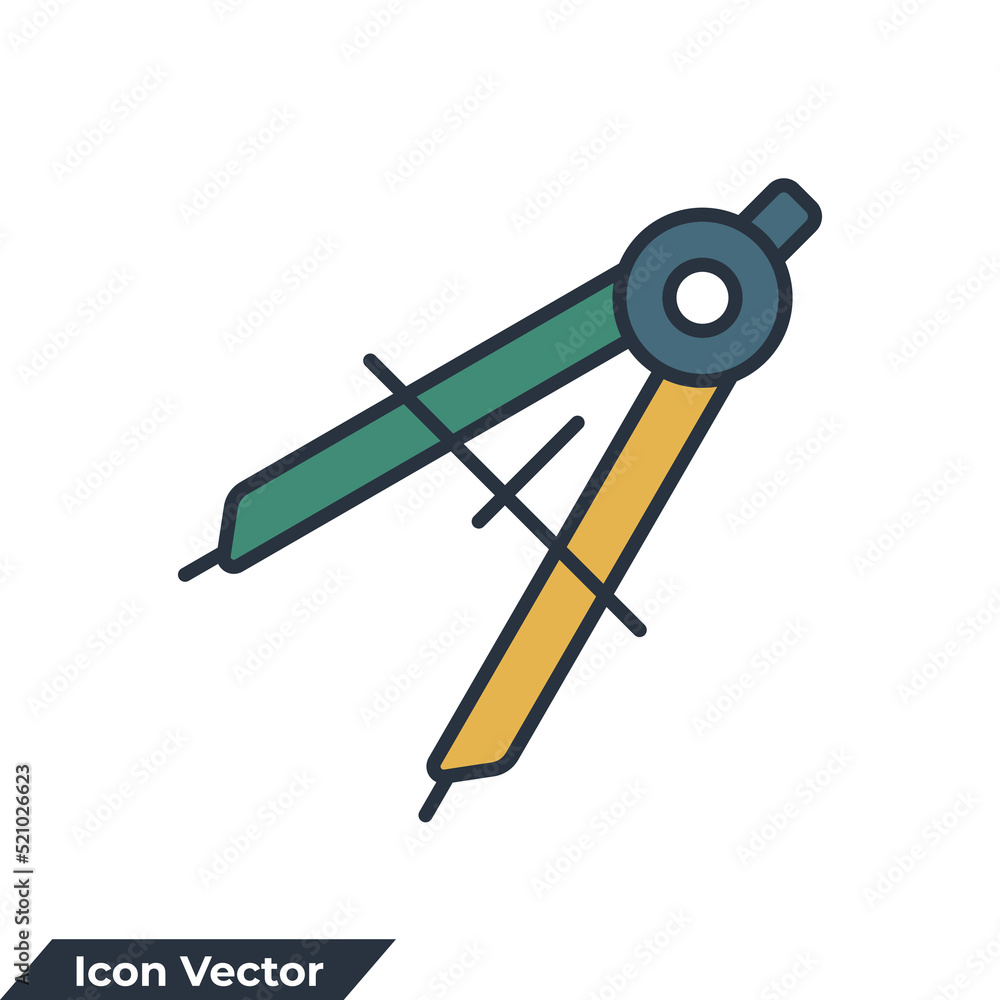 geometry icon logo vector illustration. compass symbol template for graphic and web design collection geometry icon logo vector illustration. compass symbol template for graphic and web design collection