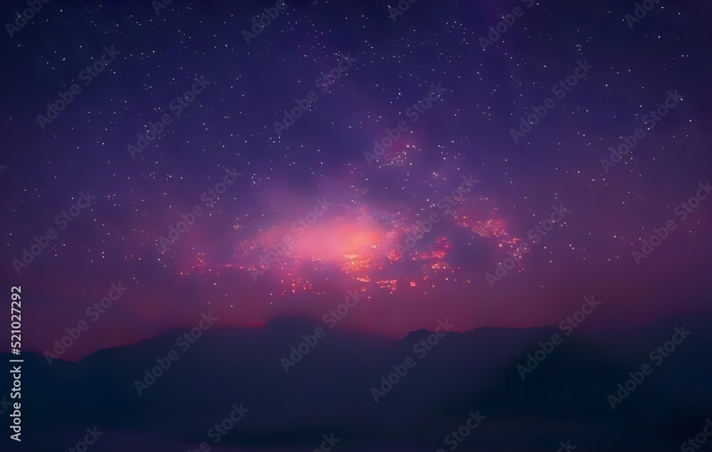 Milky Way galaxy, on high mountain Long exposure photograph, with grain. Image contain certain grain or noise and soft focus. Milky Way galaxy, on high mountain Long exposure photograph, with grain. Image contain certain grain or noise and soft focus.