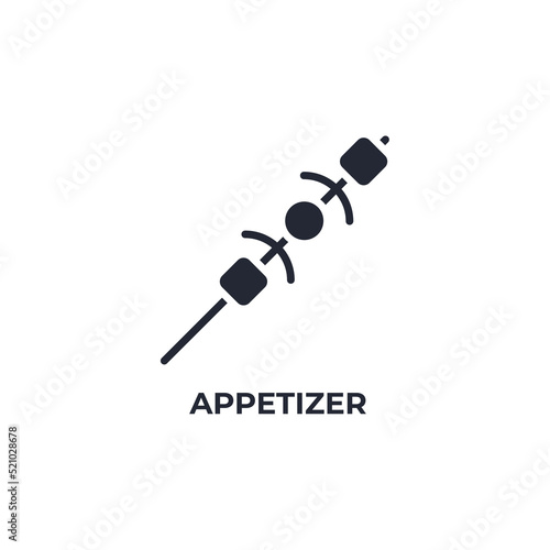 appetizer vector icon. filled flat sign for mobile concept and web design. Symbol, logo illustration. Vector graphics