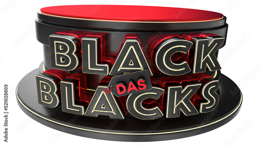 Obraz premium 3d stamp for black friday campaign