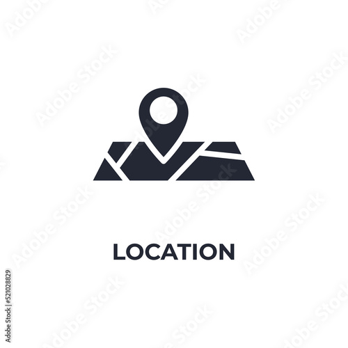 location vector icon. filled flat sign for mobile concept and web design. Symbol, logo illustration. Vector graphics
