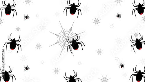 Happy Halloween spider wallpaper illustration, perfect for wallpaper, backdrop, postcard, background for your design