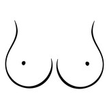 Female breast icon