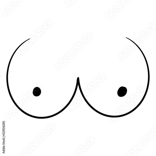 Female breast icon