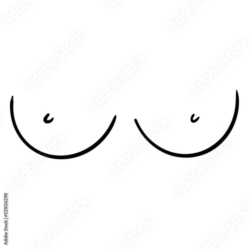 Female breast icon