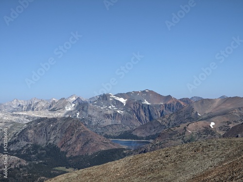 mountains in the snow