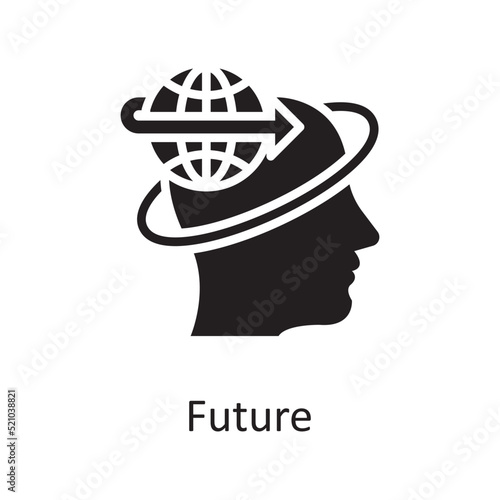 Future vector solid Icon Design illustration. Miscellaneous Symbol on White background EPS 10 File