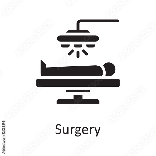 Surgery vector flat solid Design illustration. Miscellaneous Symbol on White background EPS 10 File