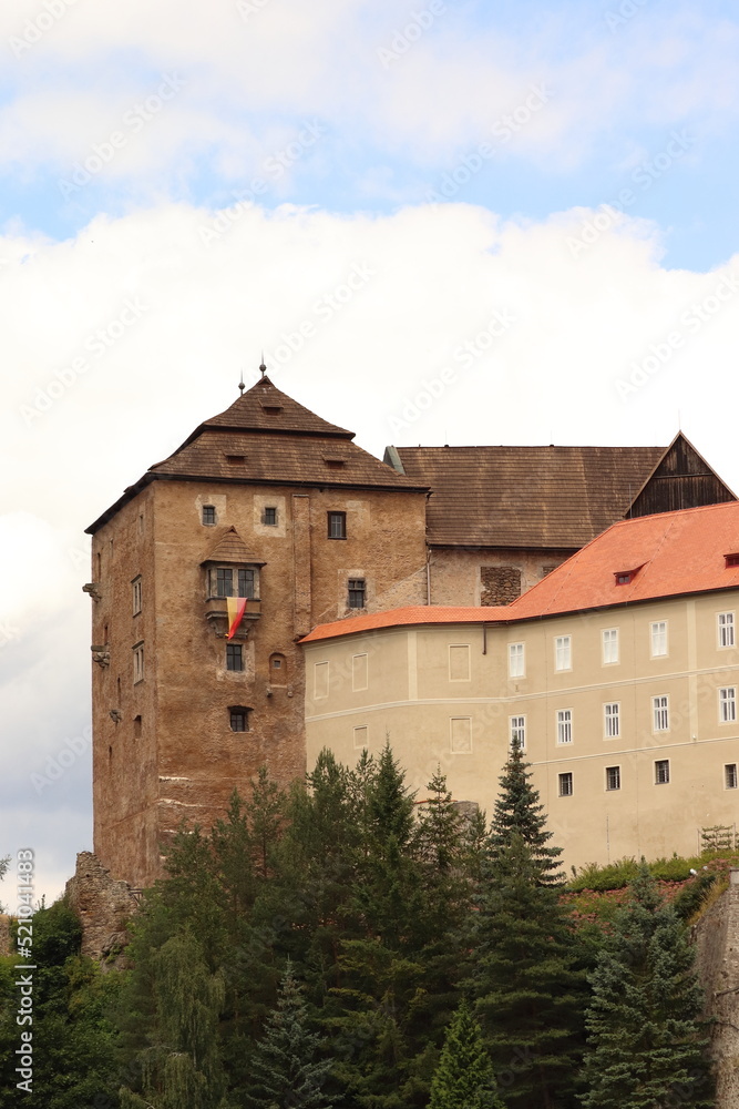 old castle in the city Bečov