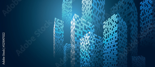 città, skyline, palazzo, grattacielo