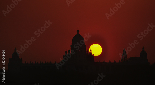 Lalith mahal palace at sun setting 