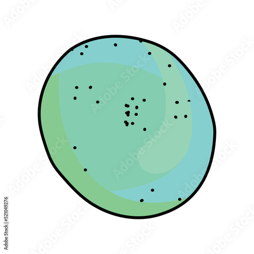 Chrysoprase color line icon. Precious stones.