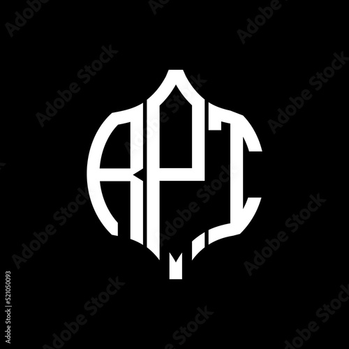 RPT letter logo. RPT best black background vector image. RPT Monogram logo design for entrepreneur and business.
 photo