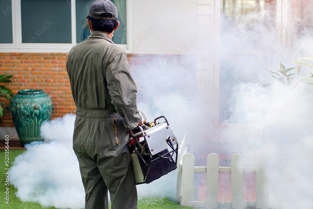 Personnel fogging to eliminate mosquito for prevent spread dengue fever