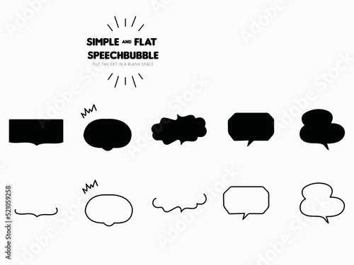 Sunburst Design Set Simple Heading Frame Set speech bubble set