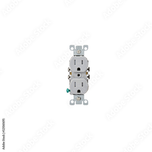 Front View, Standard, 15amp, Outlet 