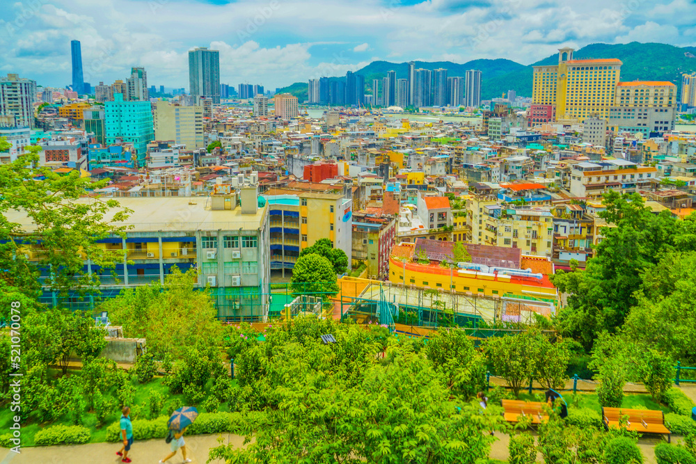 Obraz premium マカオ澳門の街並み