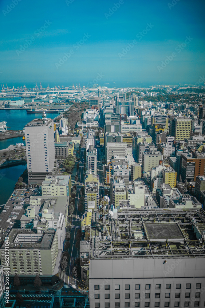 Obraz premium 横浜みなとみらい（タワー横浜北仲から）