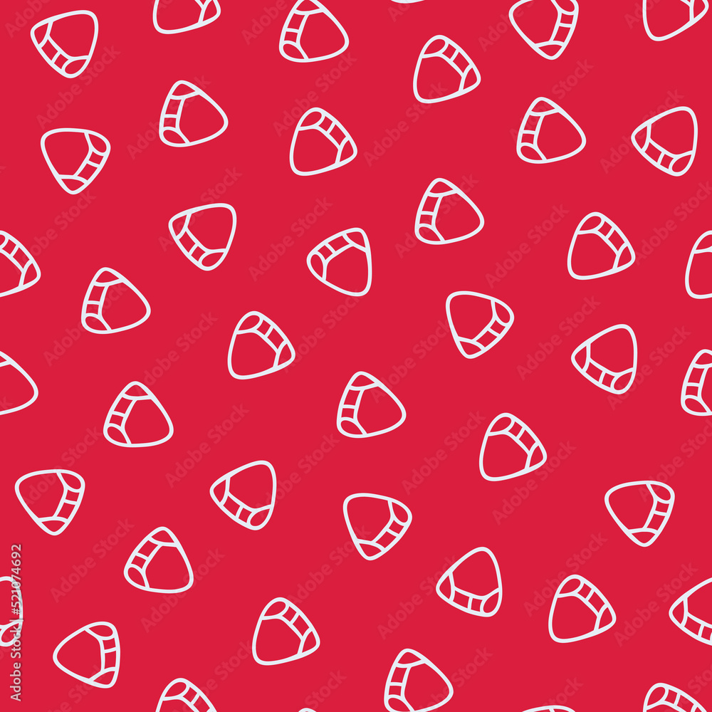 Abstract white shell shape on red background repeat seamless pattern. Vector illustration. Perfect for print, scrapbooking, wallpaper, textile, fashion. Abstract white shell shape on red background repeat seamless pattern. Vector illustration. Perfect for print, scrapbooking, wallpaper, textile, fashion.