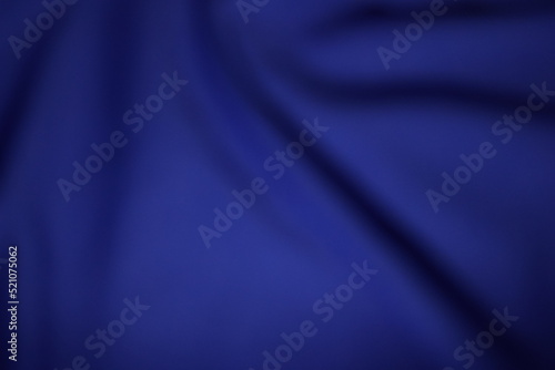 Elegant abstract dark blue fabric background or soft fabric texture wave