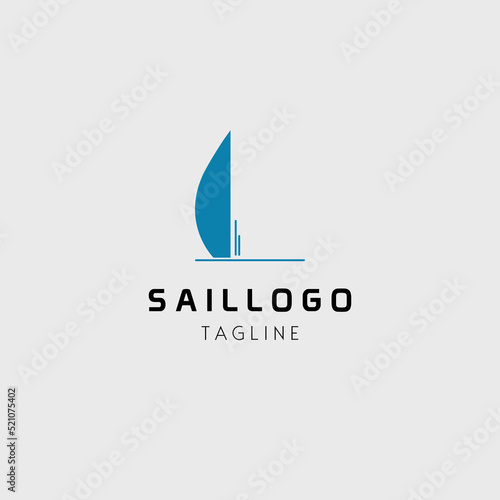 sail logo vector illustration design for use company brand identity etc