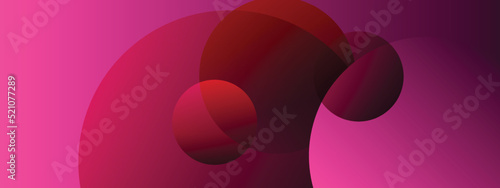 Abstract geomtrical vector background with colored gradient, creative overlapping circular shapes with different kinds of light, futuristic concept, paper cut shadow, digital poster for wallpaper art photo