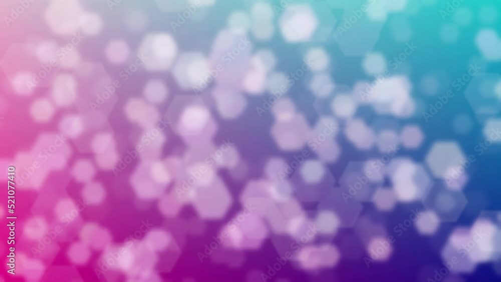 Motion graphics. Abstract background with bokeh. Soft light defocused spots
