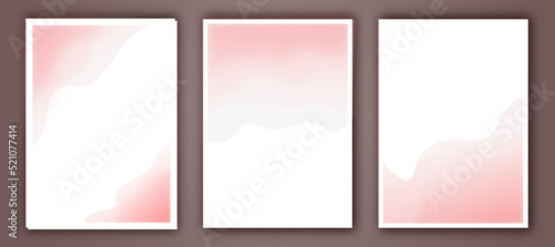 Pink gradient backgrounds set. © theeve