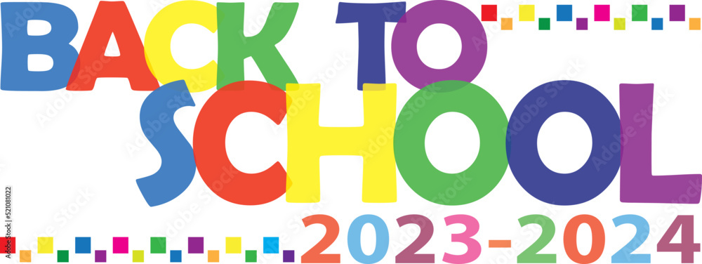 Back to School Colorful Logo 2023-2024