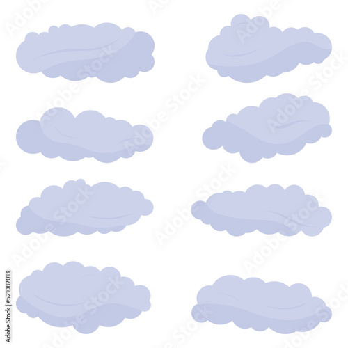 set of clouds
