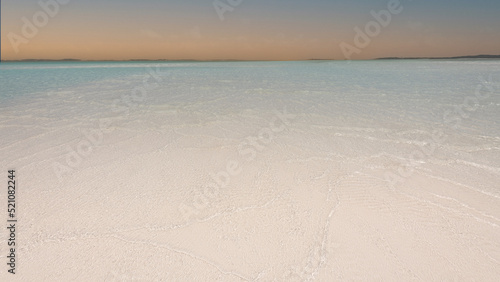 Empty sea and dream beach background with copy space