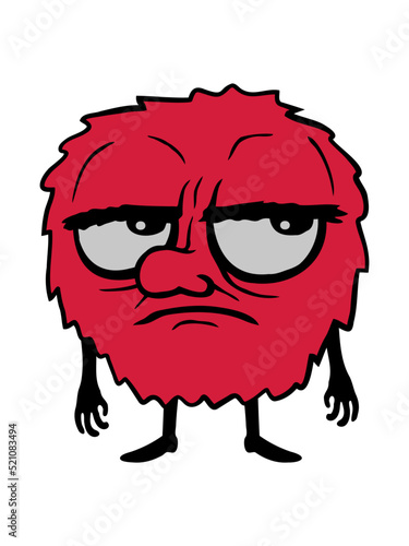 Monster Augen verdrehen Cartoon 