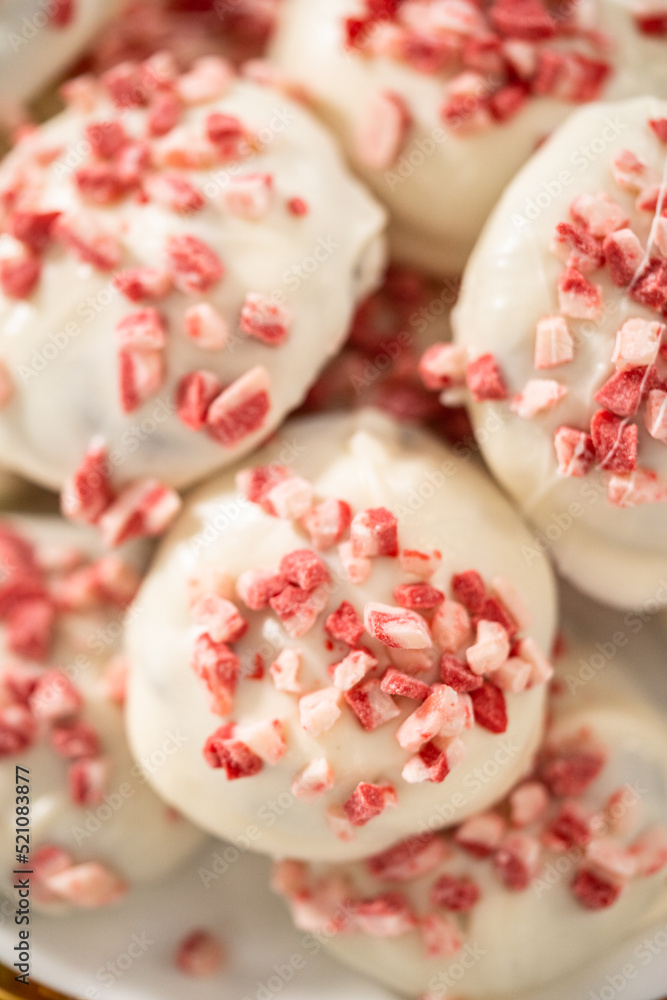 Fototapeta premium Peppermint White Chocolate Cookies