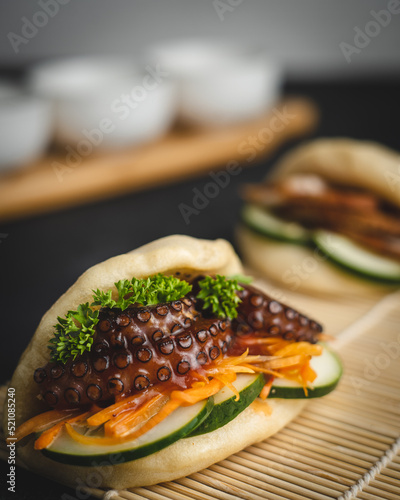 octopus bao bun photo