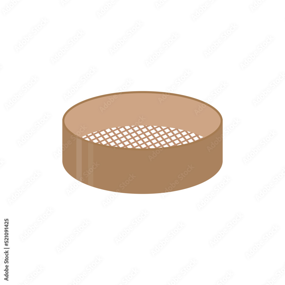 Confectioner sieve icon. confectioner sieve vector icon for web design isolated on white background