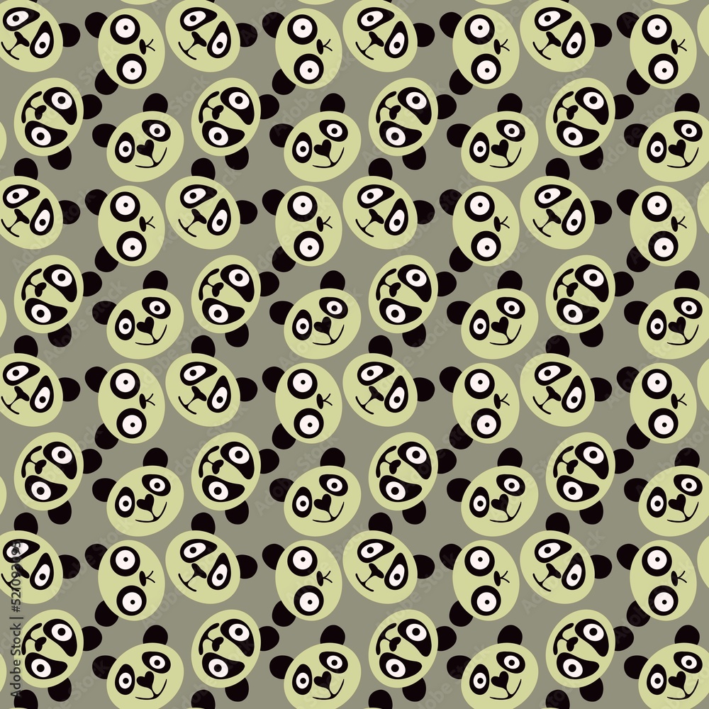 Animals cartoon seamless panda pattern for kids clothes print and wrapping and accessories and fabrics Animals cartoon seamless panda pattern for kids clothes print and wrapping and accessories and fabrics