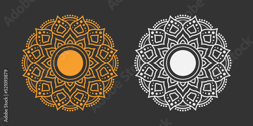 Luxury golden Geometric Ornamental Mandala Background Vector Design. decorative mandala for tattoo, Mehendi, Islamic, Ornament, Art, henna, Indian, Asian, print, poster, cover, brochure, flyer, banner