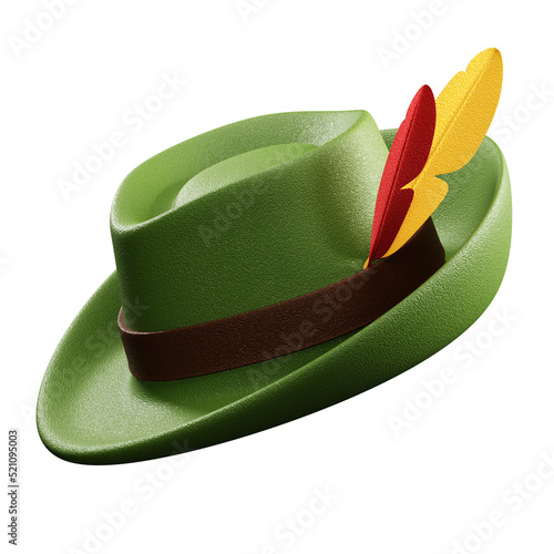 Obraz na płótnie 3D illustration Hat Oktoberfest 